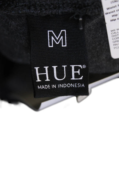Hue Women Ankle Jeggings Dark Gray Cotton Spandex Size M