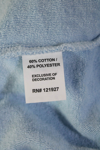Johnnie-O Men Pullover Sweatshirts Light Blue Crew Neck 60/40 Cotton Size L