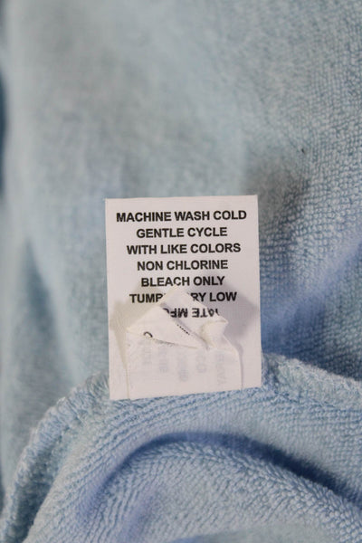 Johnnie-O Men Pullover Sweatshirts Light Blue Crew Neck 60/40 Cotton Size L