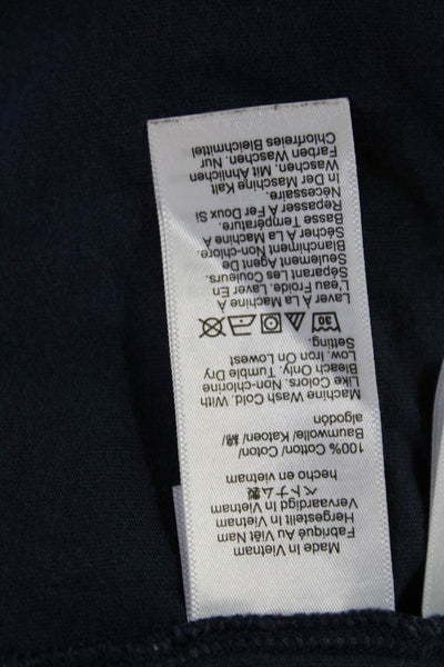 J Crew Mens Dark Blue 100% Cotton Crew Neck T-Shirt Short Sleeve Size L