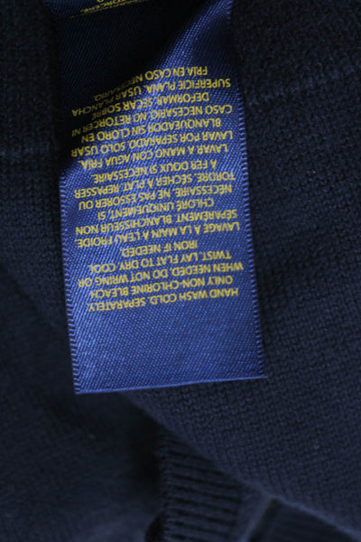 Polo Ralph Lauren Boys Cotton V-Neck Sleeveless Vest Dark Blue Size 2T