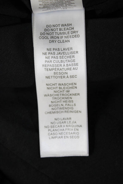 Aidan Aidan Mattox Women Bodycon Mini Dress Black Sleeveless Zip Size 8