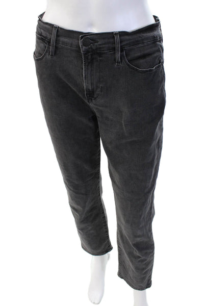 Frame Denim Women Boyfriend Cropped Dark Gray Jeans Size 26