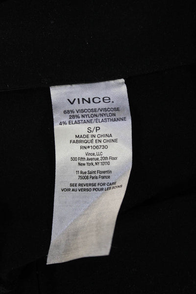 Vince Women Ankle Cropped Black Pants Size S