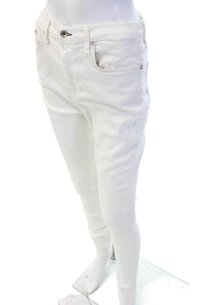 Rag & Bone Women Skinny White High-Rise Jeans Size 29