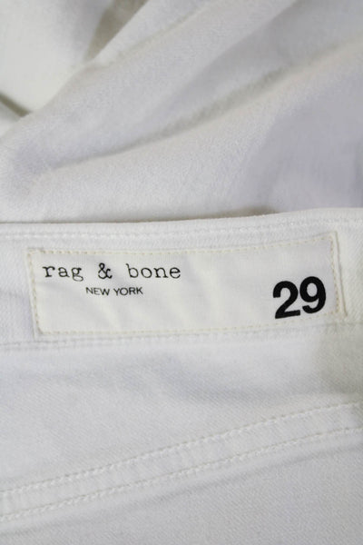 Rag & Bone Women Skinny White High-Rise Jeans Size 29