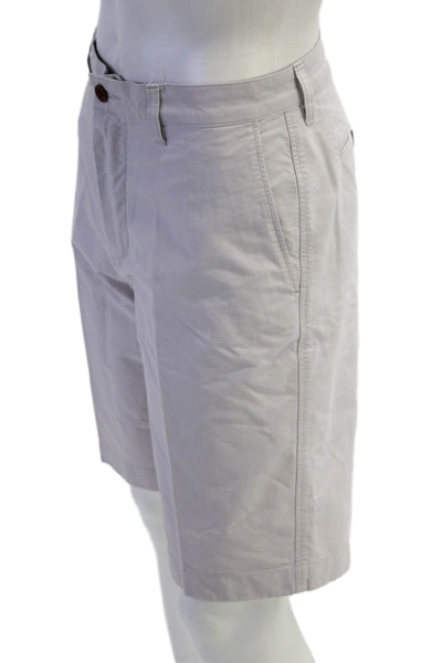 J Crew Mens Chino Shorts Beige Cotton Size 33