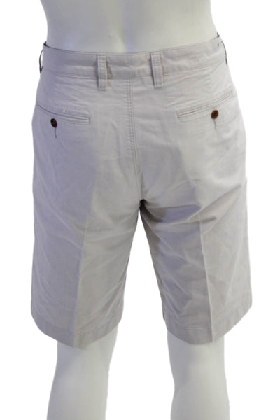 J Crew Mens Chino Shorts Beige Cotton Size 33