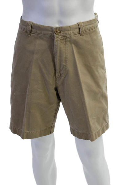 J Crew Mens Beige Cotton Chino Shorts Size 34