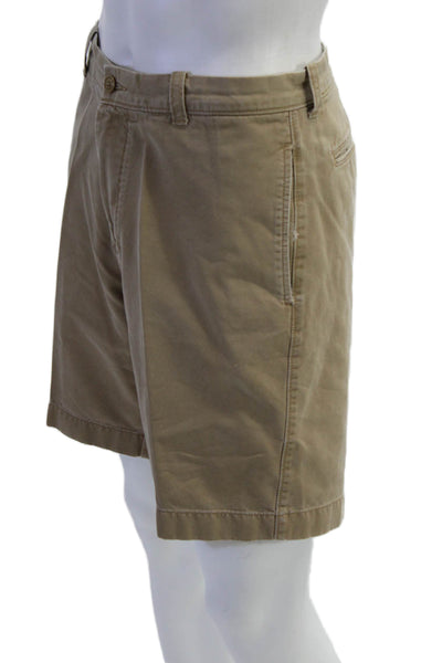 J Crew Mens Beige Cotton Chino Shorts Size 34