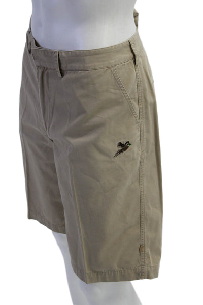 Barbour Mens Chino Shorts Beige 100% Nylon Size 36