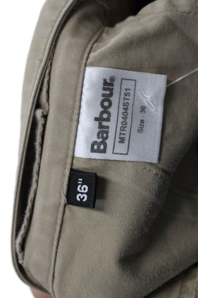 Barbour Mens Chino Shorts Beige 100% Nylon Size 36