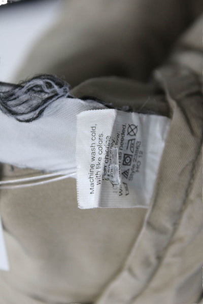 J Crew Mens Chino Shorts Beige 100% Cotton Button Size 32