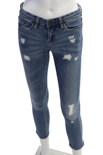 Blank NYC Women Ankle Skinny Blue Mid-Rise Jeans Size 25