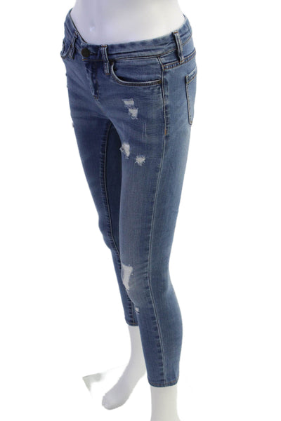 Blank NYC Women Ankle Skinny Blue Mid-Rise Jeans Size 25