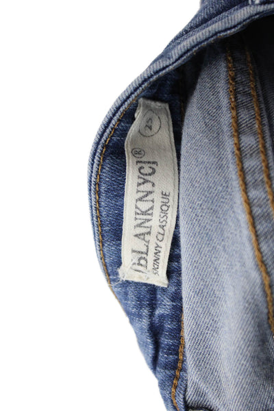 Blank NYC Women Ankle Skinny Blue Mid-Rise Jeans Size 25
