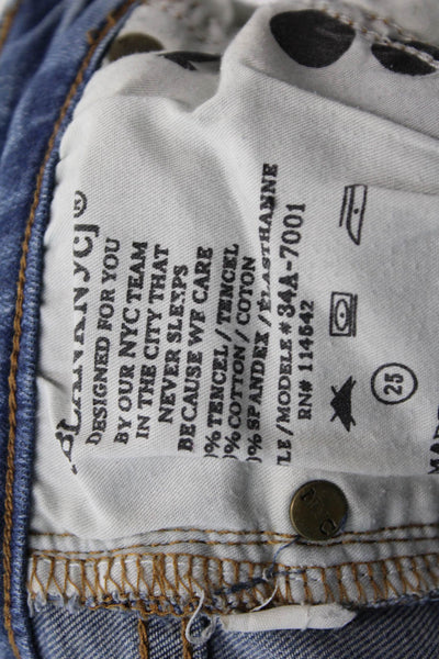Blank NYC Women Ankle Skinny Blue Mid-Rise Jeans Size 25