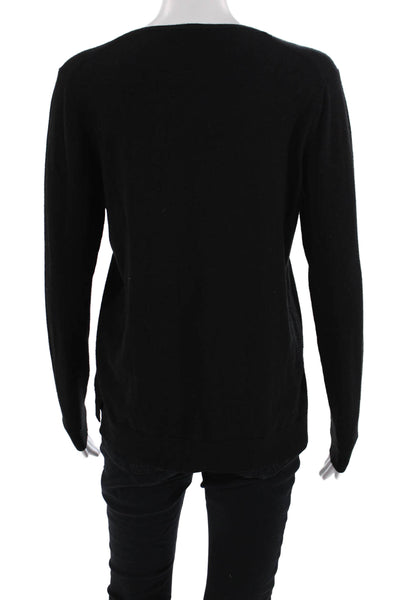 Dorothee Schumacher Unisex V-Neck Pullover Sweater Black Size S