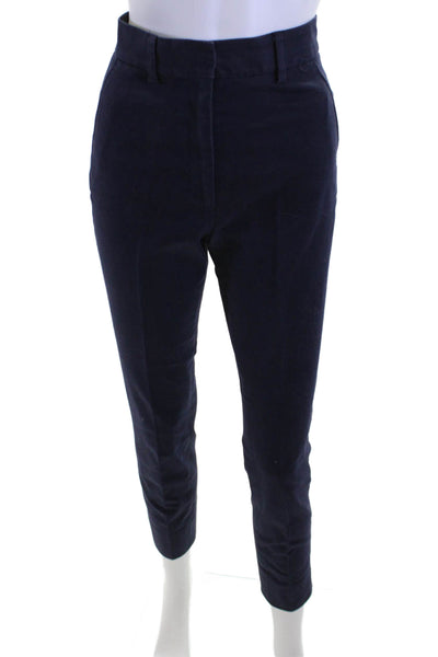 Apiece Apart Women Ankle Cropped Dress Pants Dark Blue Size XS