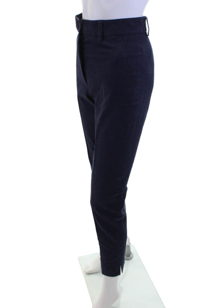 Apiece Apart Women Ankle Cropped Dress Pants Dark Blue Size XS