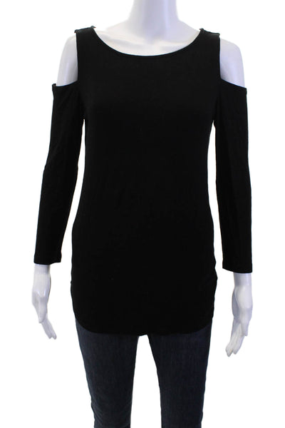 Michael Stars Womens Black Sleeveless Top Rayon Lycra Size One Size