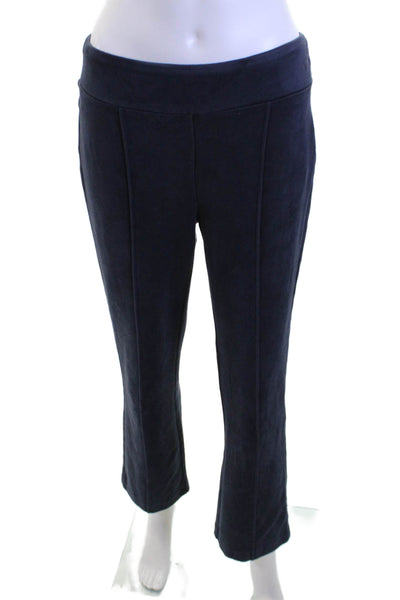 J. Mclaughlin Women Dark Blue Solid Polyester Sweatpants Size M