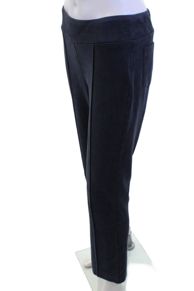 J. Mclaughlin Women Dark Blue Solid Polyester Sweatpants Size M