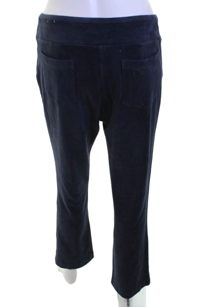J. Mclaughlin Women Dark Blue Solid Polyester Sweatpants Size M