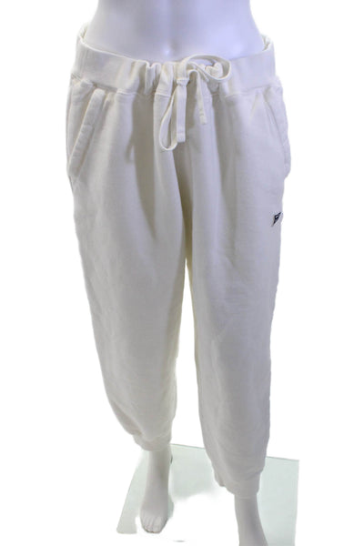 Vineyard Vines, Unisex Jogger Sweatpants White Drawstring Size L