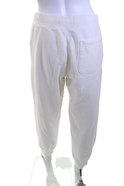 Vineyard Vines, Unisex Jogger Sweatpants White Drawstring Size L
