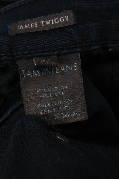 James Jeans, Women Skinny Jeggings Black Button Low Rise Size 26
