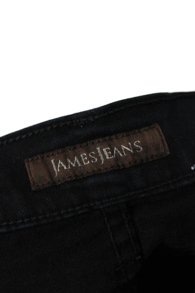 James Jeans, Women Skinny Jeggings Black Button Low Rise Size 26