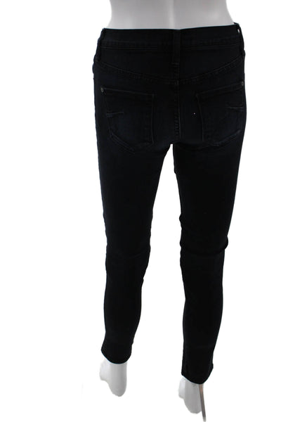 James Jeans Women Ankle Skinny Jeans Black Low Rise 28 Inseam Size 27
