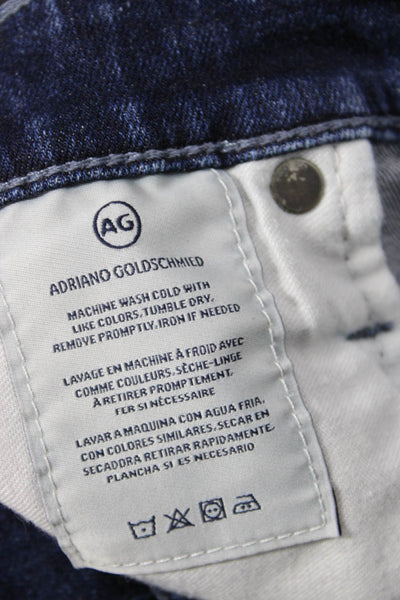 AG Adriano Goldschmied Women Skinny Ankle Jeans Dark Blue High Waist Size 27