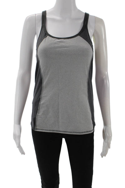 Splendid Womens Activewear Color Block Sleeveless Tank Top
