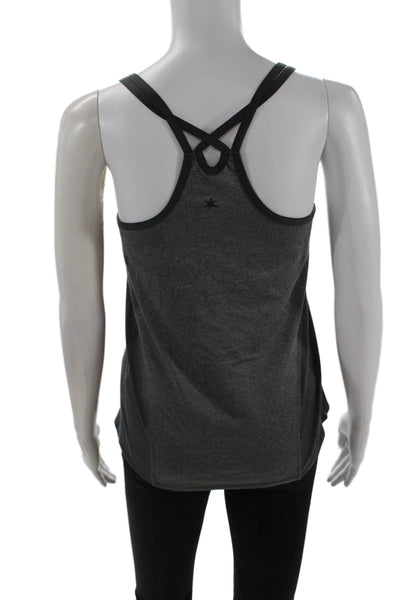 Splendid Womens Activewear Color Block Sleeveless Tank Top