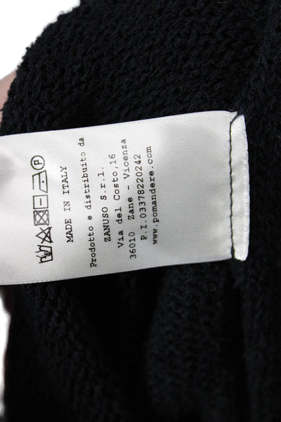 Pomandere Women Basic Camisole Black Round Neck Sleeveless Size 2