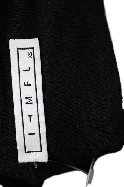 ITMFL Women Cropped Zebra Print Black Square Neck Tank Sleeveless Size XS