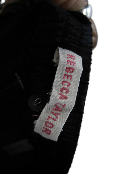 Rebecca Taylor Women Black Jogger Sweatpants Size 0