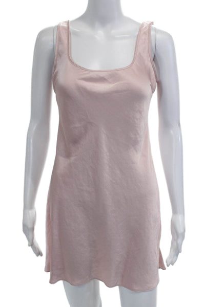 Wilfred Women Pink Square Neck Slip Dress Short Sleeveless Size S