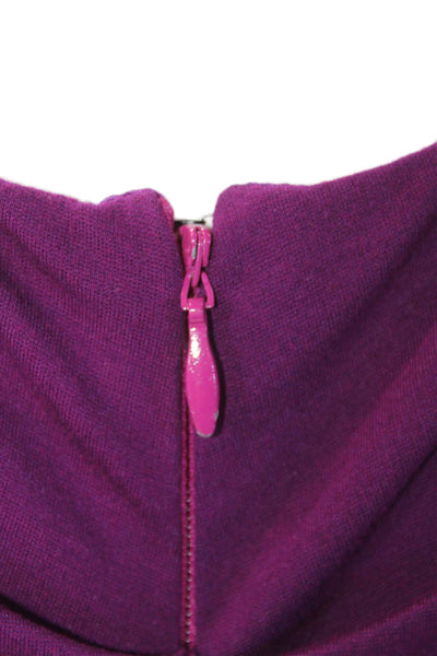 Artelier Nicole Miller, Women Bodycon Pencil Dress Purple Sleeveless Size PP