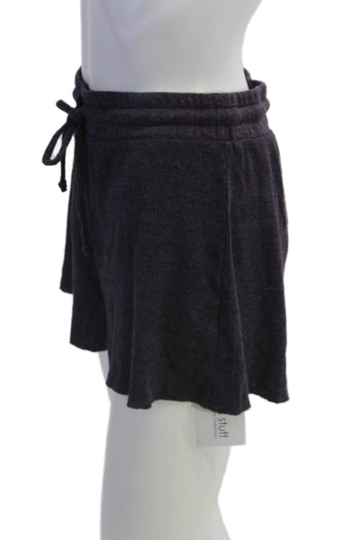 Michael Stars Unisex Sweat Shorts Dark Gray Drawstring Size S