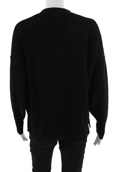 Zara Women Pullover Crew Neck Black Size M