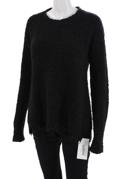 ATM Unisex Black Crew Neck Pullover Sweaters Size S