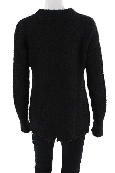 ATM Unisex Black Crew Neck Pullover Sweaters Size S