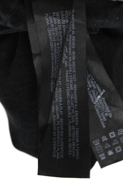Zara Women Cropped High-Rise Black Pants Size 8