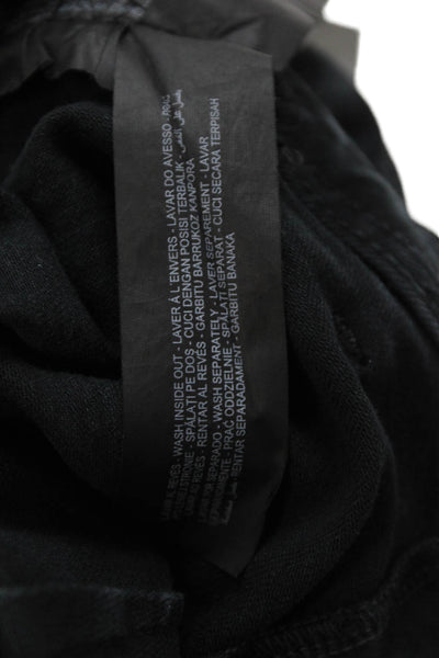 Zara Women Cropped High-Rise Black Pants Size 8