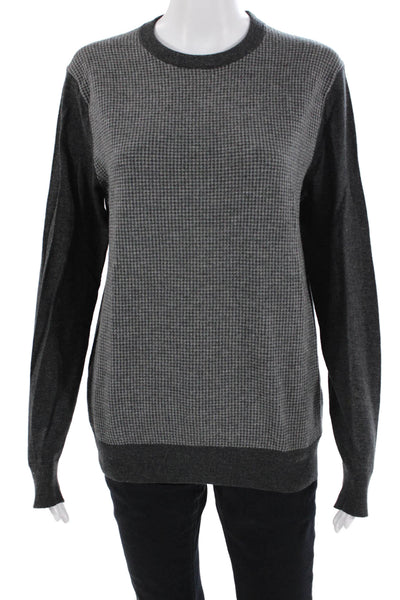 Michael Kors Mens Pullover Sweater Dark Gray Crew Neck Size S