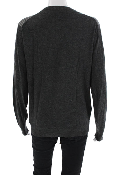 Michael Kors Mens Pullover Sweater Dark Gray Crew Neck Size S