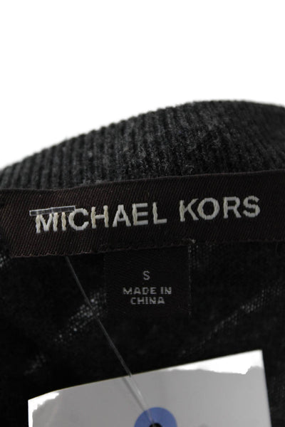 Michael Kors Mens Pullover Sweater Dark Gray Crew Neck Size S